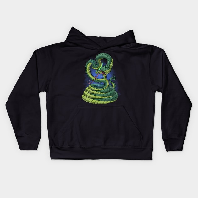 Ancient Egyptian Mythology Apep Kids Hoodie by underheaven